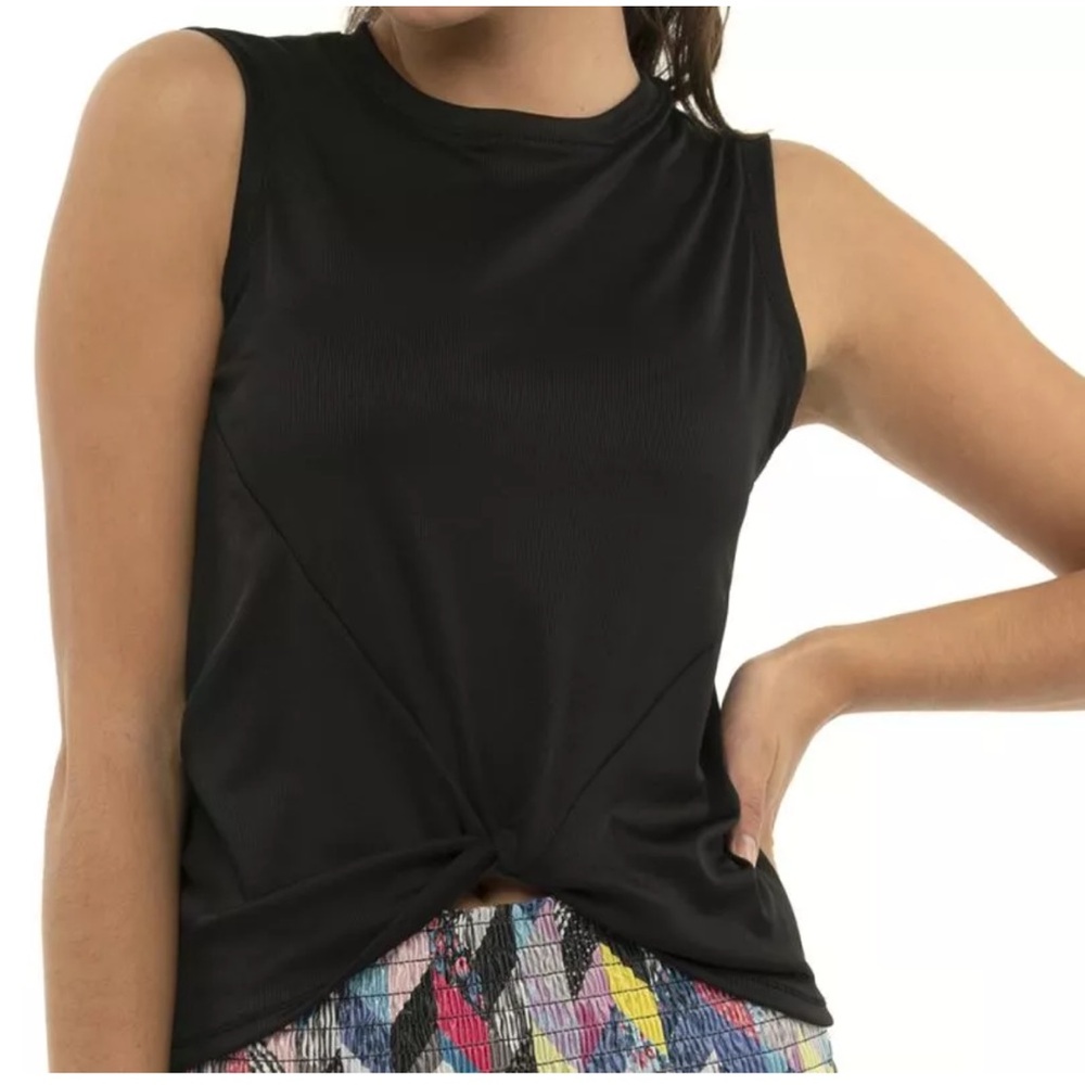 Lucky in Love Core Twist Front Tank - Black sz S